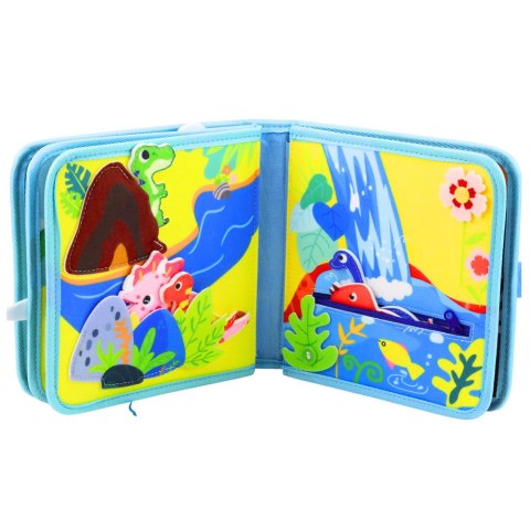 Książeczka Edukacyjna Sensoryczna Filcowa 3D Dinozaury