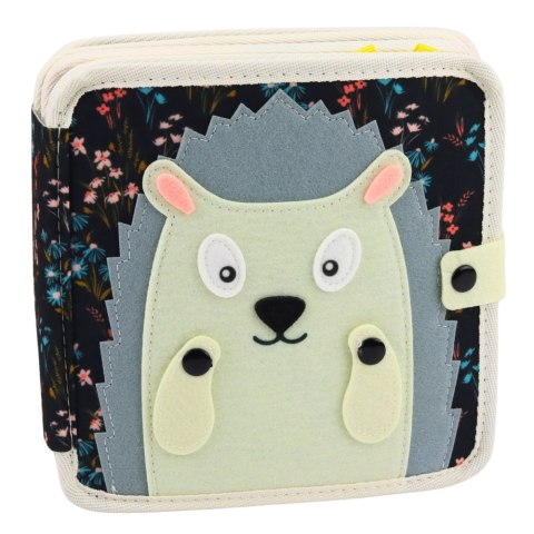 Książeczka Edukacyjna Sensoryczna Filcowa 3D Zwierzęta Jeżyk