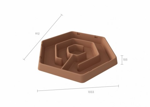 MASTERKIDZ Sześciokątny Stolik Do Zabawy Piaskiem i Wodą Labirynt Regulowana Wysokość