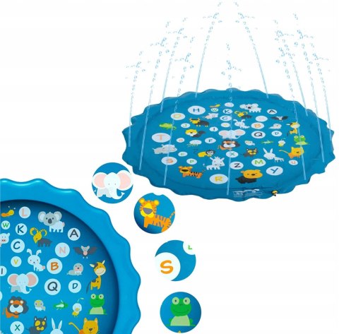 MATA WODNA FONTANNA ZE ZRASZACZEM DLA DZIECI ZABAWKA WODNA OGRODOWA