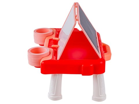 TABLICA DWUSTRONNA DLA DZIECI 2W1 ZMAZYWALNA KREDOWA STOLIK WALIZKA AKCESORIA