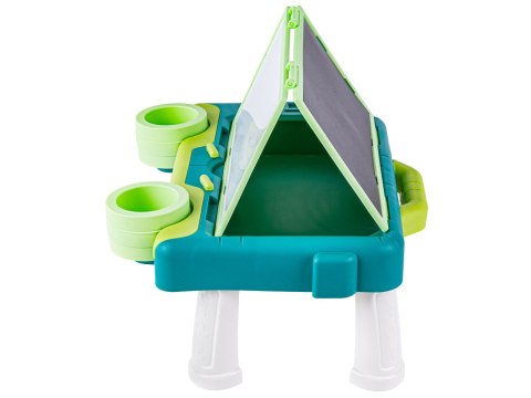 TABLICA DWUSTRONNA DLA DZIECI 2W1 ZMAZYWALNA KREDOWA STOLIK WALIZKA AKCESORIA