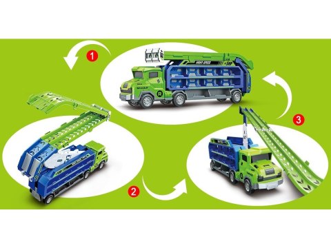 Transporter Z Wyrzutnią Ciężarówka Resoraki Duża Wyrzutnia Dla Aut Samochody Tir Laweta