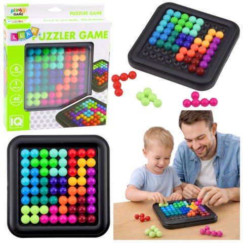 Układanka Logiczna Gra Zręcznościowa Łamigłówka Kolorowe Kuleczki
