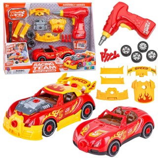 ZESTAW KONSTRUKCYJNY TUNING AUTA SAMOCHÓD DO SKRĘCANIA WKRĘTARKA ŚWIATŁA