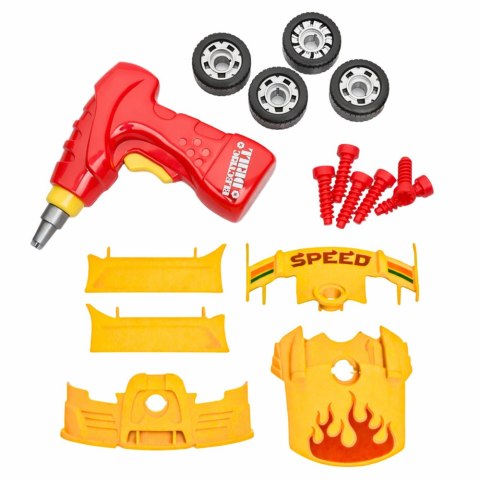 ZESTAW KONSTRUKCYJNY TUNING AUTA SAMOCHÓD DO SKRĘCANIA WKRĘTARKA ŚWIATŁA