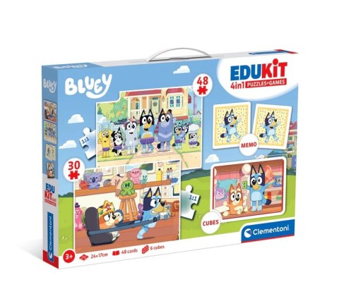 Zestaw Edukacyjny Puzzle Memo Klocki BLUEY Clementoni 18320