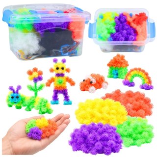 RZEPY KREATYWNE ZESTAW KONSTRUKCYJNY DIY KLOCKI EDUKACYJNE ELASTYCZNE 836EL