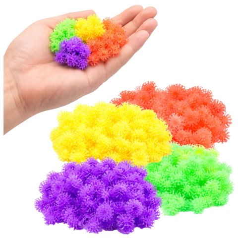 RZEPY KREATYWNE ZESTAW KONSTRUKCYJNY DIY KLOCKI EDUKACYJNE ELASTYCZNE 836EL