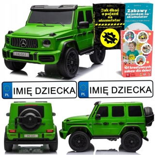 AUTO NA AKUMULATOR DLA 2 DZIECI MERCEDES G63 XXL 24V 4X200W MP4 PILOT LED EVA SKÓRA