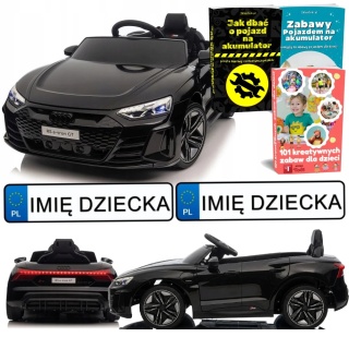 AUTO NA AKUMULATOR DLA DZIECKA AUDI E-TRON GT QLS-6888 PILOT EVA SKÓRA LED MP3