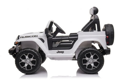 AUTO NA AKUMULATOR DLA DZIECKA JEEP RUBICON 4X4 DŻIP PILOT SKÓRA EVA LED MP3 RADIO