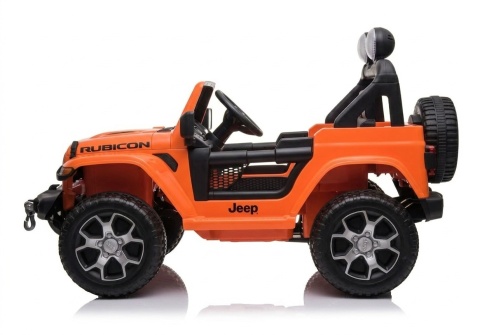 AUTO NA AKUMULATOR DLA DZIECKA JEEP WRANGLER RUBICON EVA LED SKÓRA PILOT 2.4G