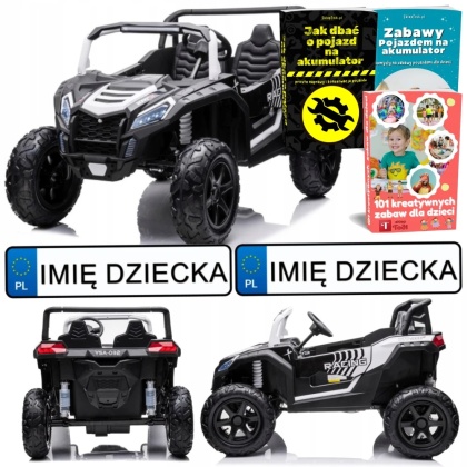 DUŻE AUTO NA AKUMULATOR BUGGY STRONG A032 180W 15KM/H KOŁA POMPOWANE SKÓRA