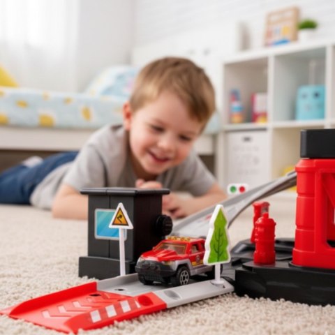 GARAŻ PARKING STRAŻ POŻARNA 43 EL DLA DZIECI POJAZDY KREATYWNE