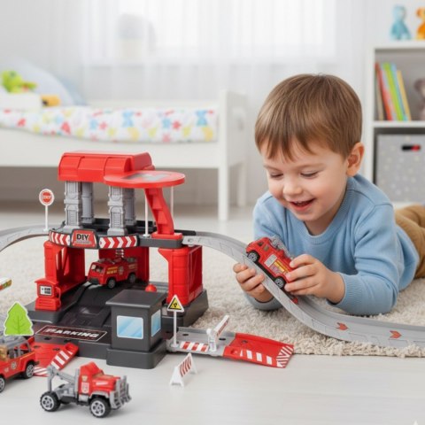 GARAŻ PARKING STRAŻ POŻARNA 43 EL DLA DZIECI POJAZDY KREATYWNE