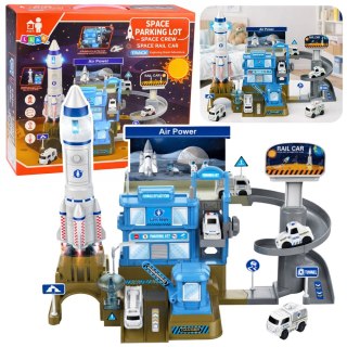 PARKING WIELOPOZIOMOWY BAZA KOSMICZNA INTERAKTYWNA RAKIETA ŚWIATŁA DŹWIĘKI