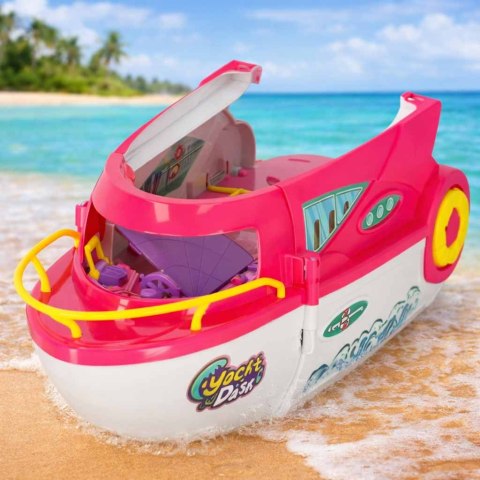 ŁÓDŹ JACHT DLA LALEK ROZKŁADANY 2W1 MOTORÓWKA LALKA DESKA SURFINGOWA