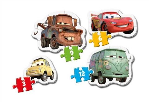 Moje Pierwsze Puzzle 3-6-9-12 DISNEY PIXAR AUTA Clementoni 20804