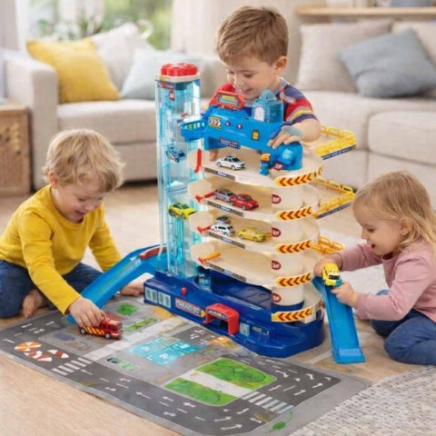 PARKING GARAŻ DLA AUTEK 5 POZIOMÓW ELEKTRYCZNA WINDA MATA DO ZABAWY 8 AUTEK