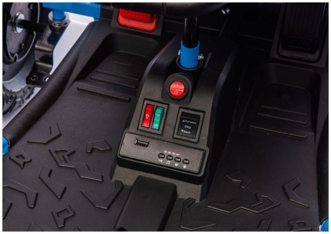 Pojazd Na Akumulator DM-107 24V7 Cichy Silnik Niebieski