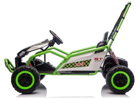 Pojazd Na Akumulator DM-107 24V7 Cichy Silnik Zielony