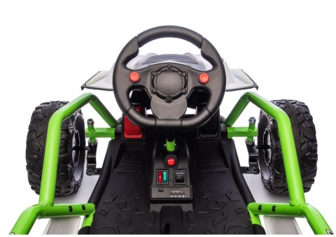 Pojazd Na Akumulator DM-107 24V7 Cichy Silnik Zielony