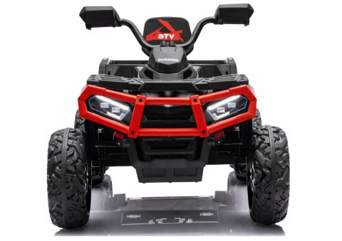 DUŻY QUAD NA AKUMULATOR ATV JC606 24V 4x4 6 KÓŁ EVA SKÓRA LED RADIO PILOT