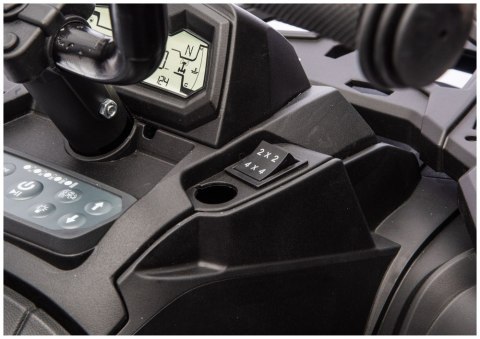 DUŻY QUAD NA AKUMULATOR ATV JC606 24V 4x4 6 KÓŁ EVA SKÓRA LED RADIO PILOT