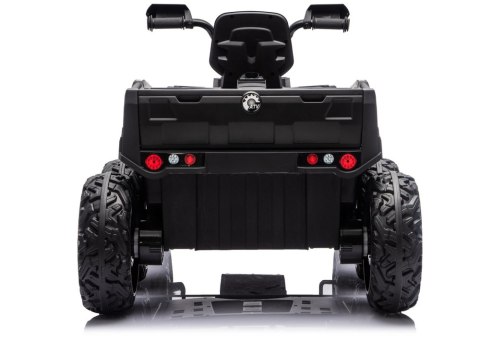 DUŻY QUAD NA AKUMULATOR ATV JC606 24V 4x4 6 KÓŁ EVA SKÓRA LED RADIO PILOT