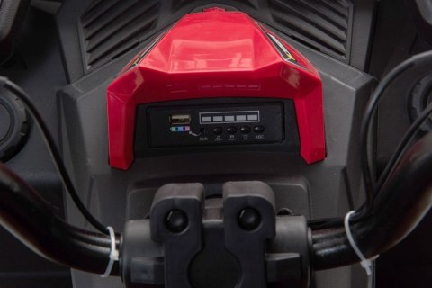 MOCNY QUAD NA AKUMULATOR DLA DZIECKA JC333 2X200W KOŁA EVA ŚWIATŁA LED MP3