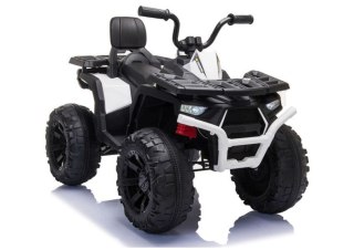 MOCNY QUAD NA AKUMULATOR DLA DZIECKA JC333 2X200W KOŁA EVA ŚWIATŁA LED MP3