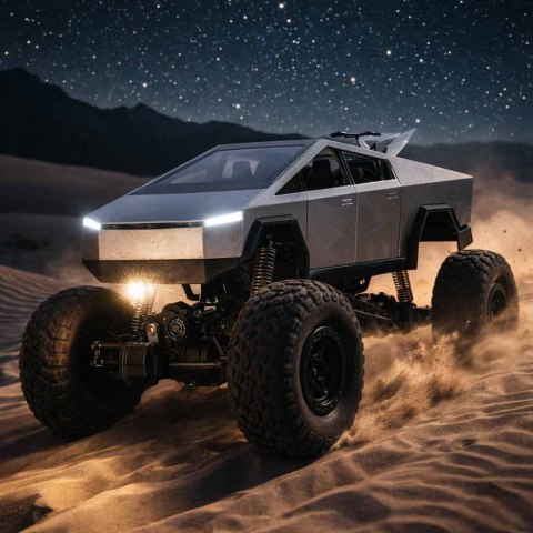 SAMOCHÓD ZDALNIE STEROWANY AUTO RC CYBER PICKUP 1:8 4X4 LED PILOT 2.4 AKU