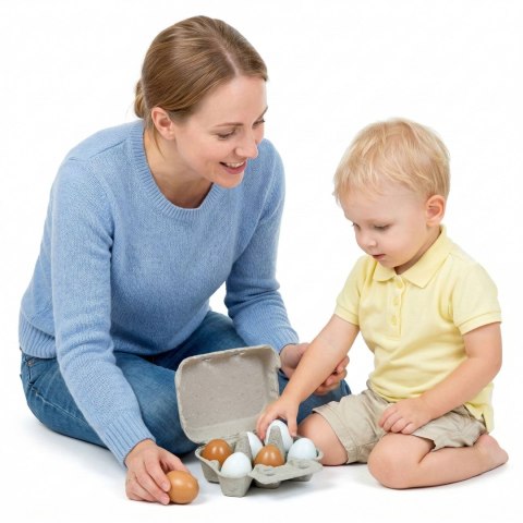 VIGA Drewniane Jajka w wytłoczce