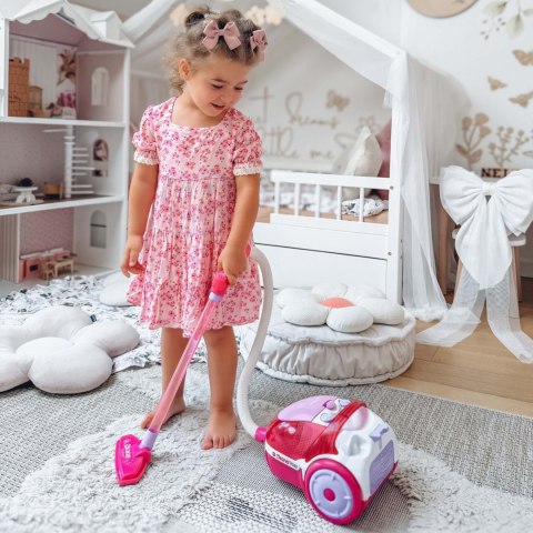 WOOPIE Interaktywny Odkurzacz dla Dzieci z Funkcją Wciągania Różowy