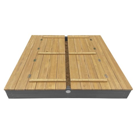 AXI Piaskownica XXL Ella 150x150 z Ławeczkami Szara