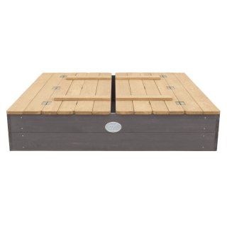 Axi Piaskownica Ella 100 x 95 z Ławeczkami Szara