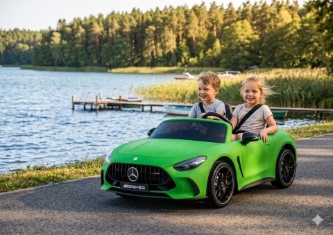 AUTO NA AKUMULATOR DLA 2 DZIECI MERCEDES GT63 AMG DK-GT63 MAT LCD 4X200W 24V