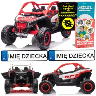 AUTO NA AKUMULATOR BUGGY MAVERICK CAN-AM TURBO RS STRONG AIR 4X200W 24V LED