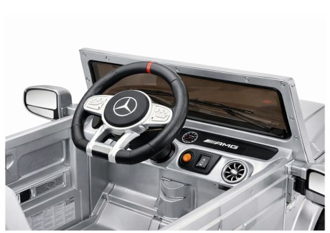 AUTO NA AKUMULATOR DLA DZIECKA MERCEDES AMG G63 LAKIER 2X200W EVA SKÓRA LED