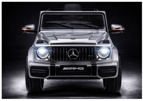 AUTO NA AKUMULATOR DLA DZIECKA MERCEDES AMG G63 LAKIER 2X200W EVA SKÓRA LED