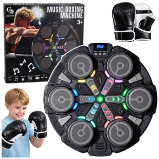 Interaktywna Muzyczna Tarcza Bokserska LED Bluetooth 3 Tryby Rękawice