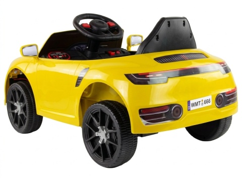 MAŁE AUTKO NA AKUMULATOR WMT-666 DLA DZIECKA 1-3 LAT ŚWIATŁA PILOT MP3 USB