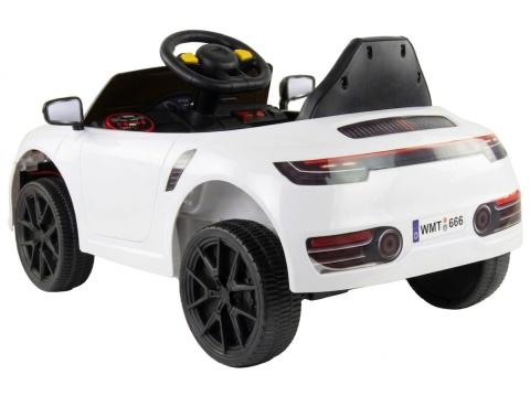 MAŁE AUTKO NA AKUMULATOR WMT-666 DLA DZIECKA 1-3 LAT ŚWIATŁA PILOT MP3 USB