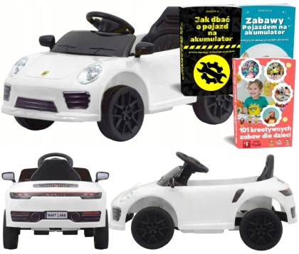 MAŁE AUTKO NA AKUMULATOR WMT-666 DLA DZIECKA 1-3 LAT ŚWIATŁA PILOT MP3 USB