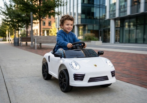 MAŁE AUTKO NA AKUMULATOR WMT-666 DLA DZIECKA 1-3 LAT ŚWIATŁA PILOT MP3 USB