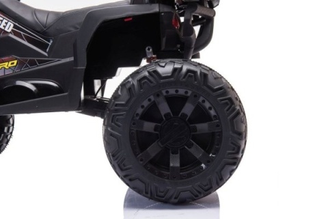 MOCNY QUAD NA AKUMULATOR DLA DZIECKA JC333 2X200W KOŁA EVA ŚWIATŁA LED MP3