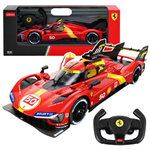 SAMOCHÓD ZDALNIE STEROWANY AUTO RC FERRARI 499P 1:24 RASTAR PILOT 2.4 GHZ