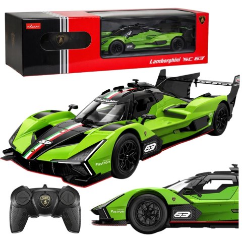 SAMOCHÓD ZDALNIE STEROWANY AUTO RC LAMBORGHINI SC63 1:24 RASTAR PILOT