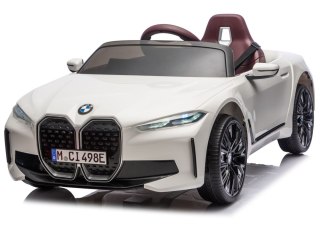AUTO NA AKUMULATOR DLA DZIECI BMW I4 4X4 JE1009 EVA SKÓRA LED USB MP3 PILOT